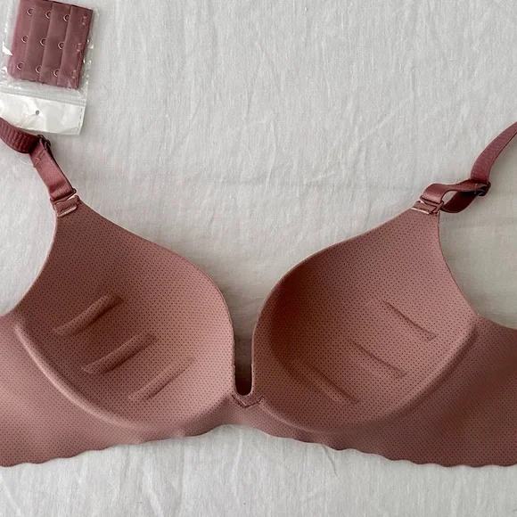NWOT Women Push-Up Comfort NoWire Bra Seamless No Show Bra Seamless Bralette 34C - Picture 5 of 9
